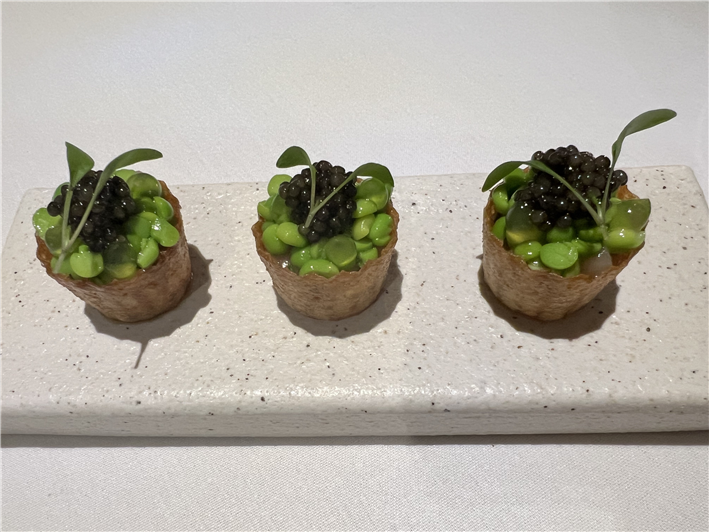 mackerel tartlet canape